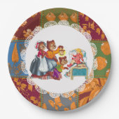 Masha und 3 Märchenbären Pappteller (Vorderseite)