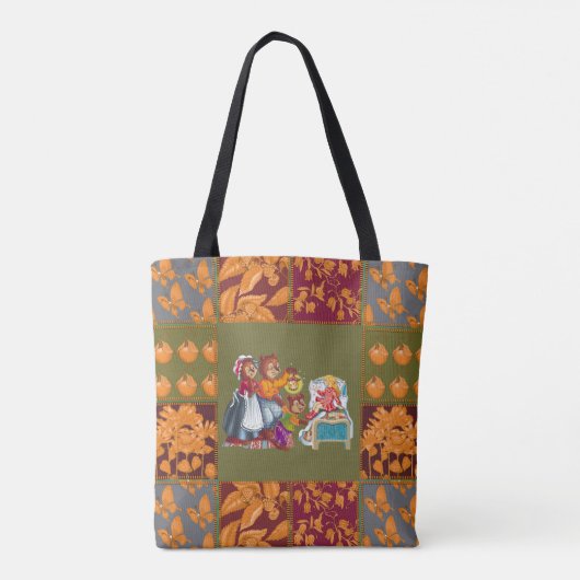 Masha und 3 Märchenbären Tasche (Rückseite)