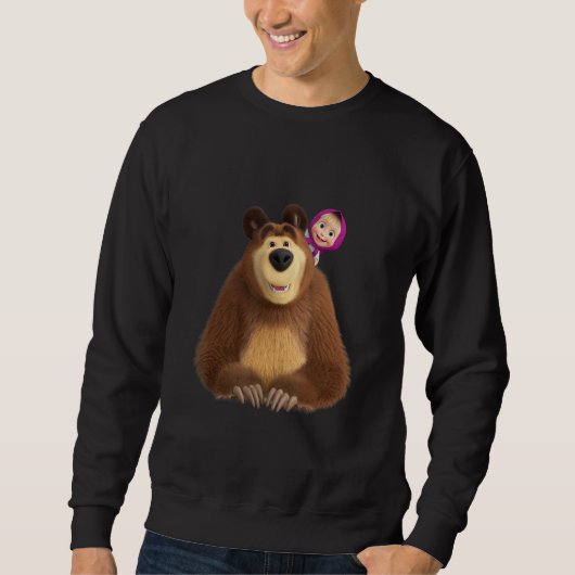Masha und das BärenDuo zusammen Sweatshirt (Vorderseite)