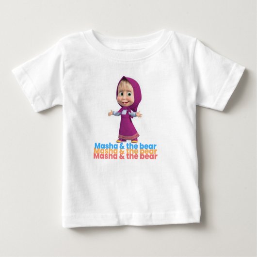 Masha und der Bär Baby T-shirt (Vorderseite)