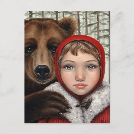 Masha und der Bär Postkarte (Vorderseite)