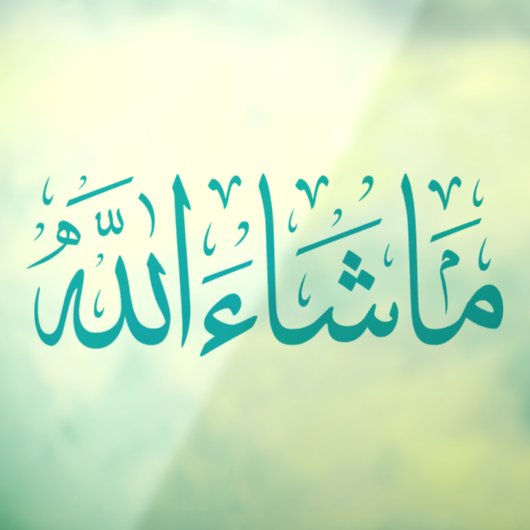 Mashallah Car Decal Fensteraufkleber (Blatt 3)