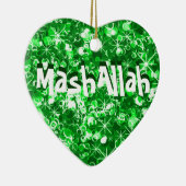 Mashallah islamische Feier-Grünverzierung Keramik Ornament (Rechts)