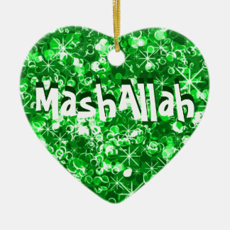 Mashallah islamische Feier-Grünverzierung Keramik Ornament