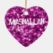 Mashallah islamische Feierverzierung Keramik Ornament (Hinten)