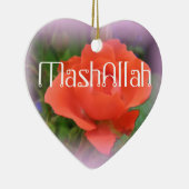 Mashallah islamische Rosenverzierung Keramikornament (Rechts)