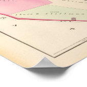 Mashapaug Pond und Cranston Atlas Karte Poster (Ecke)