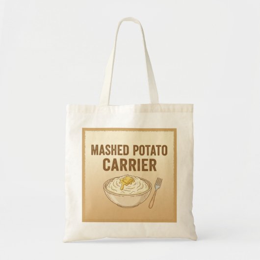 Mashed Potato Carrier Funny Erntedank Tote Bag Tragetasche (Vorne)