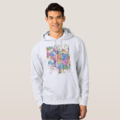Mashhad Iran City Map Hoodie (Vorne ganz)