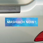 Mashiach jetzt Blue Cosmic Star Lights Messianic Autoaufkleber (Auf Auto)