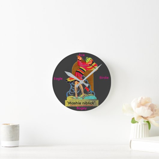 "Mashie niblick" Wall Clock Runde Wanduhr (Zuhause)