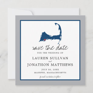 Mashpee Cape Cod Wedding Moveable Heart Save The Date