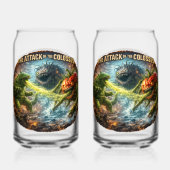 Mashup attack of the Colossus frosted canned glass Dosenglas (Rückseite)