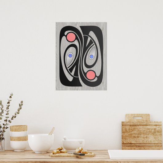 MashUp im Jugendstil 18x24 Poster (Küche)