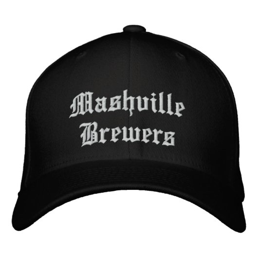 Mashville Brewers Hat Bestickte Kappe (Vorderseite)