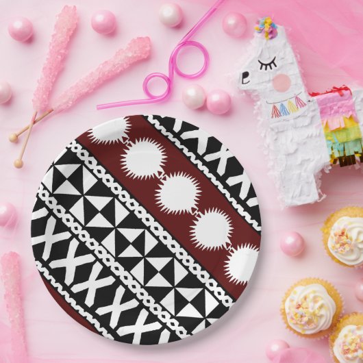 Masi-Streifen Pappteller (Party)