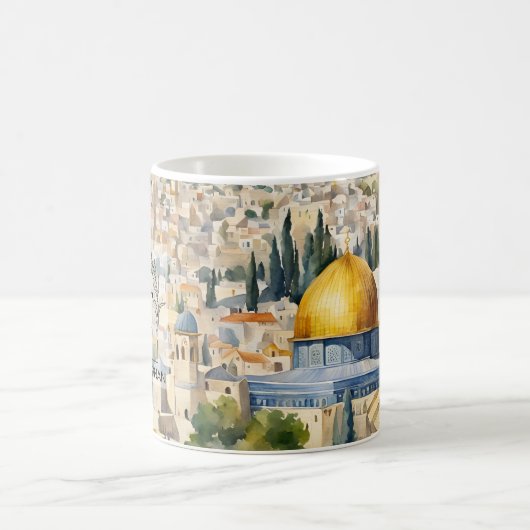 Masjid Al Aqsa Aquarell Tasse - Eine schöne Erinne (Mittel)