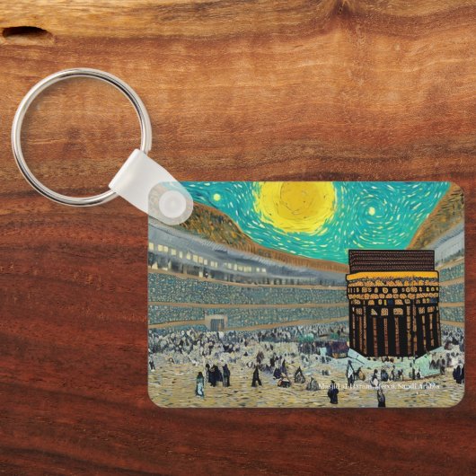 Masjid al-Haram, Mekka, Saudi-Arabien auf einem Sc Schlüsselanhänger (Rückseite)