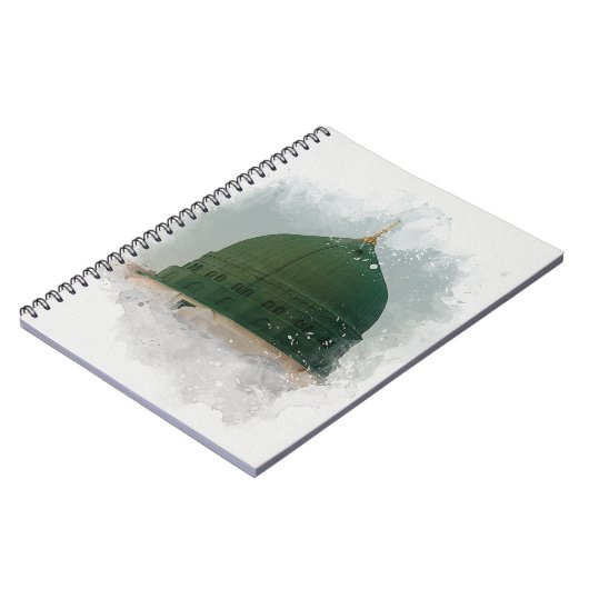Masjid An-Nabawi Aquarellbild Islamische P Notizblock (Linke Seite)