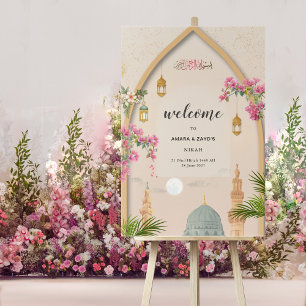 Masjid An-Nabawi Personalisiertes Acryl Hochzeitss Acrylschild