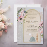 Masjid An-Nabawi Pink Poppies Islamic Save The Date<br><div class="desc">Masjid An-Nabawi Pink Poppies Islamic Save the Date Card with Parents Names. Announce your special day with elegance and meaning through this refined Islamic wedding Save the Date card, inspired by the beauty and serenity of Masjid An-Nabawi in Madinah. This graceful design features a soft watercolor illustration of the beloved...</div>