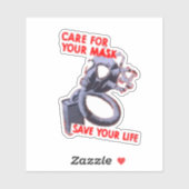 MASK AUFKLEBER (Blatt)