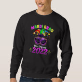 Mask Beads and Bling Mardi Gras Sweatshirt (Vorderseite)