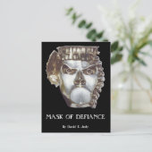 MASK DER DEFIANCE-Postkarte Postkarte (Stehend Vorderseite)