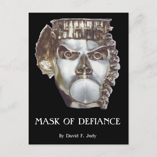 MASK DER DEFIANCE-Postkarte Postkarte (Vorderseite)