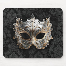 Mask Embellished with Gold and Silver Detailing Mousepad