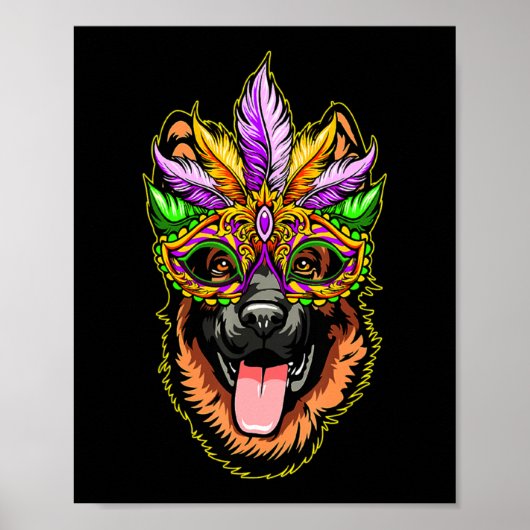 Mask German Shepherd Poster (Vorne)