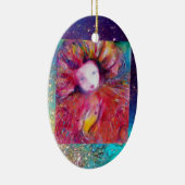 MASK IN ROT, Monogramm Keramik Ornament (Rechts)