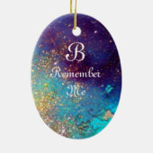 MASK IN ROT, Monogramm Keramik Ornament (Hinten)