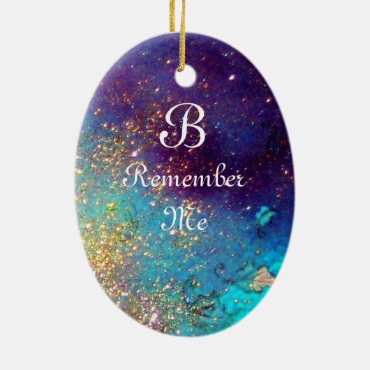 MASK IN ROT, Monogramm Keramik Ornament (Hinten)