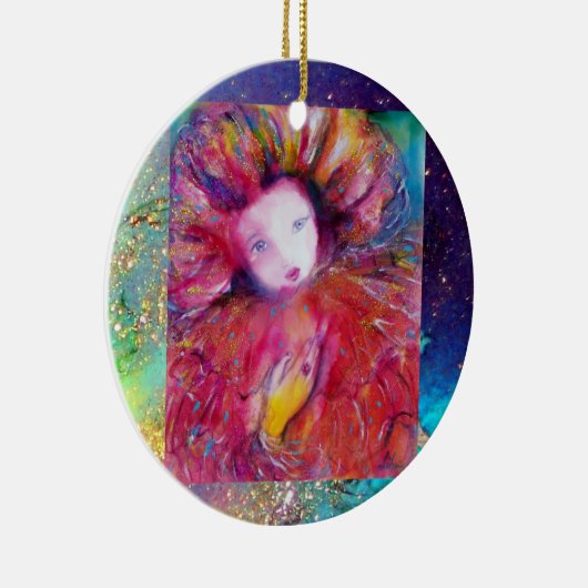 MASK IN ROT, Monogramm Keramikornament (Rechts)