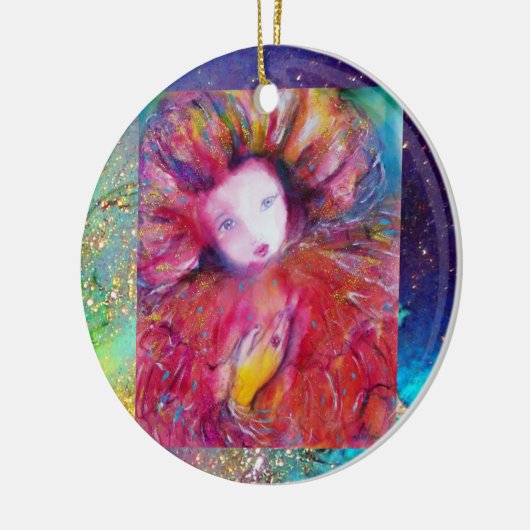 MASK IN ROT, Monogramm Keramikornament (Links)