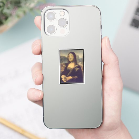 Mask Off Mona Lisa Aufkleber (Telefon)