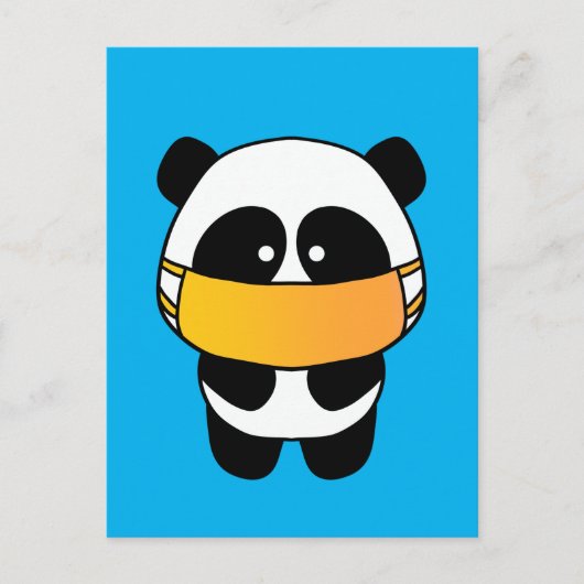 Mask Panda Postkarte (Vorderseite)