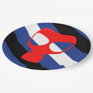 Mask Pride-Flagge Pappteller