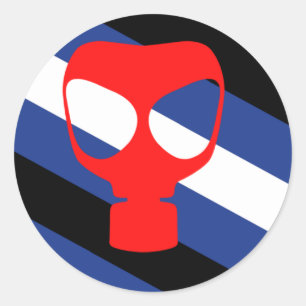 Mask Pride-Flagge Runder Aufkleber