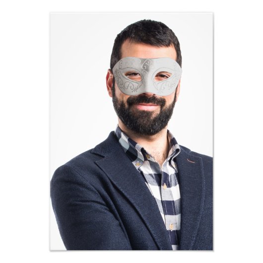 Mask Stylish Trendy Portrait Fotodruck (Vorne)