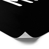 Mask tache Funny Mask Mustache Pun Dark BG Poster (Ecke)