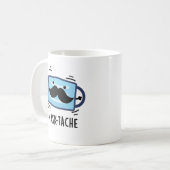 Mask tache Funny Mask Mustache Pun Kaffeetasse (Vorderseite Links)