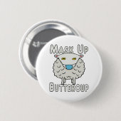 Mask up Butterball Button (Vorne & Hinten)