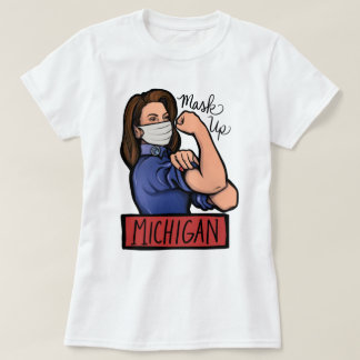 Mask Up Michigan Gretchen Whitmer Michigander T-Shirt