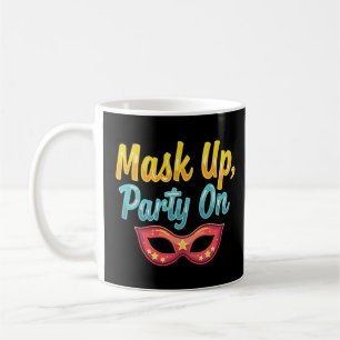 Mask up, Party On - PURIM Holiday Fun Women's Kaffeetasse