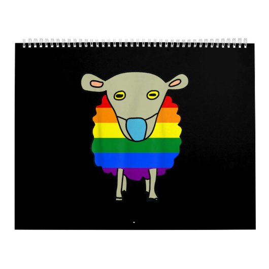 Mask-Wearing Sheep Colorful Sheep Present Kalender (Titelbild)