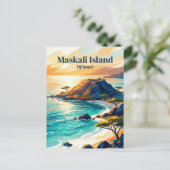 Maskali-Insel Dschibuti Postkarte (Stehend Vorderseite)