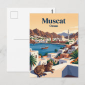 Maskat Oman Postkarte (Vorne/Hinten)
