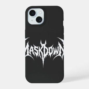 Maskdown Stachelige Schrift Fledermaus Flügel Meta iPhone 15 Hülle